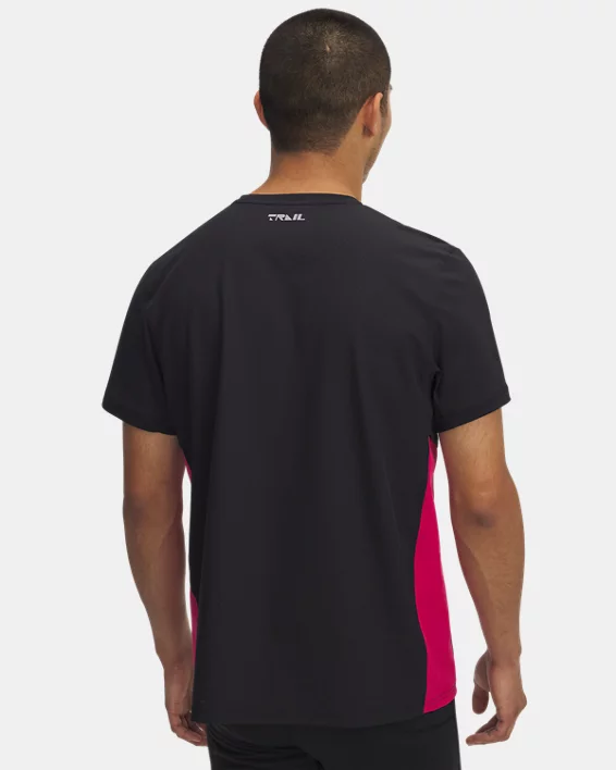 Under Armour Parte Superior De Manga Corta Con Cremallera UA Trail Run Para Hombre  