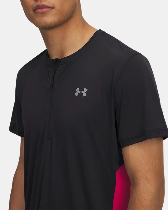 Under Armour Parte Superior De Manga Corta Con Cremallera UA Trail Run Para Hombre  