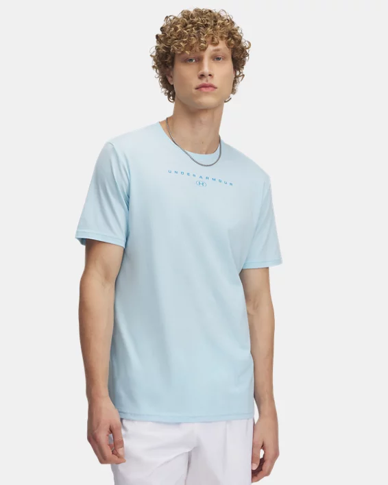 Under Armour Parte superior de manga corta UA Stacked Logo para hombre  