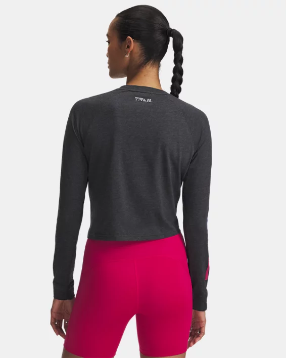 Under Armour Parte Superior De Manga Larga Estampada UA Trail Run Para Mujer  