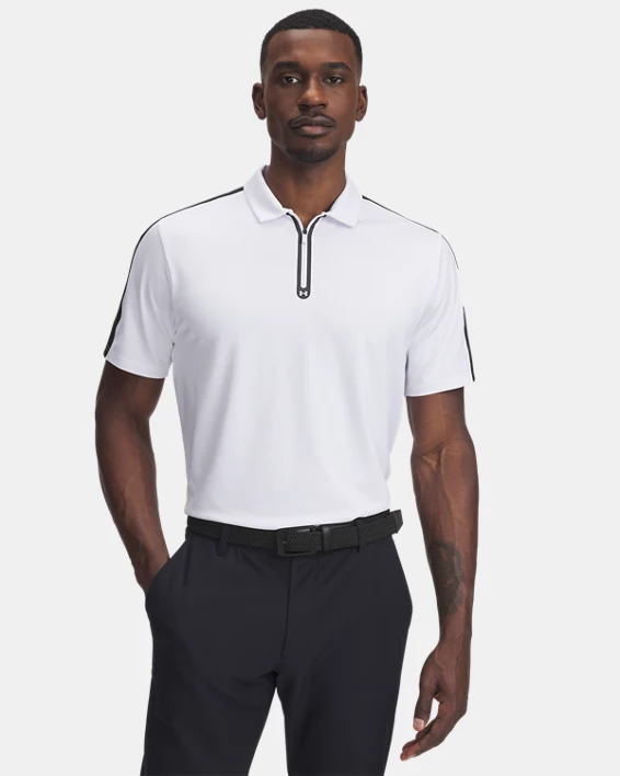 Under Armour Polo con cremallera UA Drive para hombre  