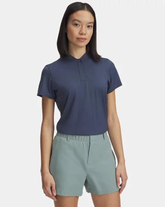 Under Armour Polo de manga corta UA Drive Chill para mujer  