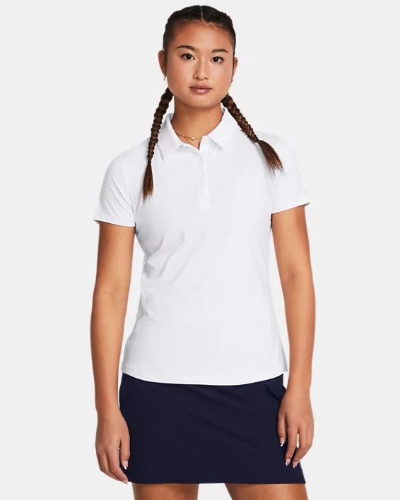Under Armour Polo de manga corta UA Playoff para mujer  