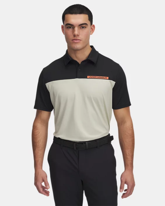 Under Armour Polo UA Tee To Green Color Block para hombre  