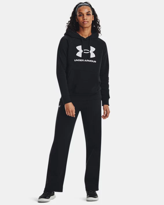 Under Armour Sudadera Con Capucha De Tejido Fleece UA Rival Big Logo Para Mujer  