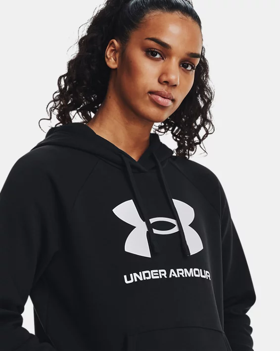 Under Armour Sudadera Con Capucha De Tejido Fleece UA Rival Big Logo Para Mujer  