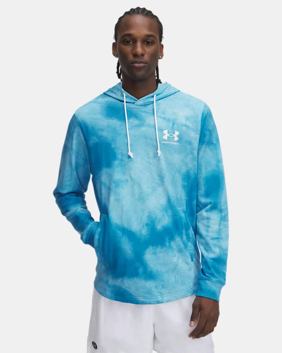 Under Armour Sudadera con capucha estampada UA Rival Terry para hombre  