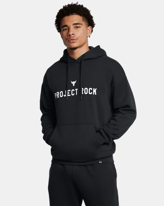Under Armour Sudadera con capucha Project Rock Icon Fleece para hombre  
