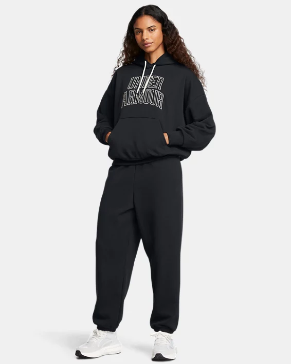 Under Armour Sudadera Con Capucha UA Icon Heavyweight Terry Oversized Para Mujer  