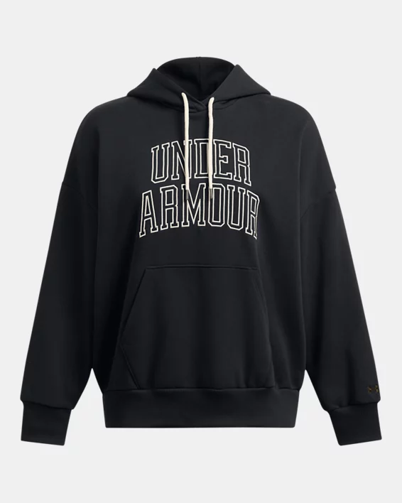 Under Armour Sudadera Con Capucha UA Icon Heavyweight Terry Oversized Para Mujer  