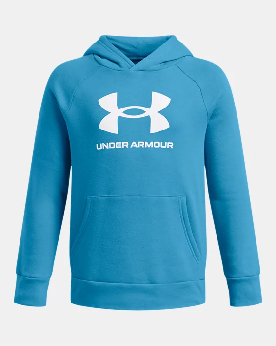 Under Armour Sudadera con capucha UA Rival Fleece Big Logo para niño  