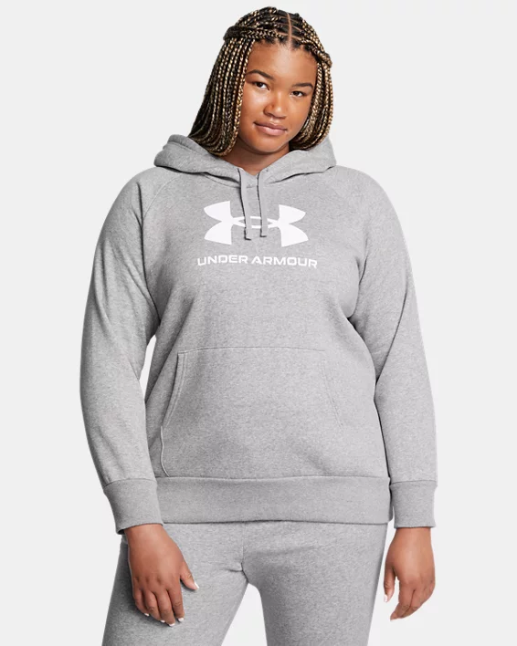 Under Armour Sudadera con capucha UA Rival Fleece Logo para mujer  