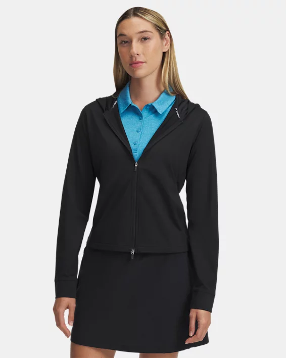 Under Armour Sudadera con capucha y cremallera completa UA Drive para mujer  