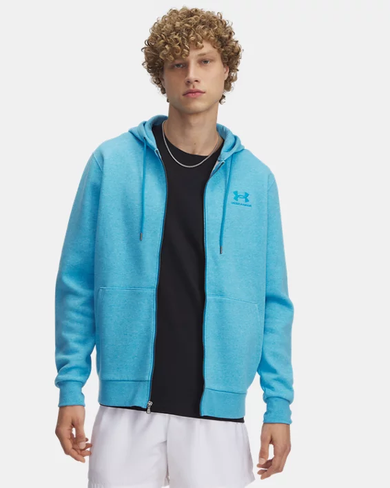 Under Armour Sudadera con capucha y cremallera completa UA Icon Fleece para hombre  