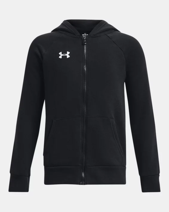 Under Armour Sudadera con capucha y cremallera completa UA Rival Fleece para niño  