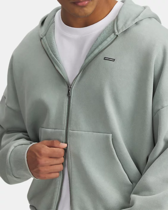 Under Armour Sudadera Con Cremallera Completa UA Icon Heavyweight Fleece Wash Para Hombre  