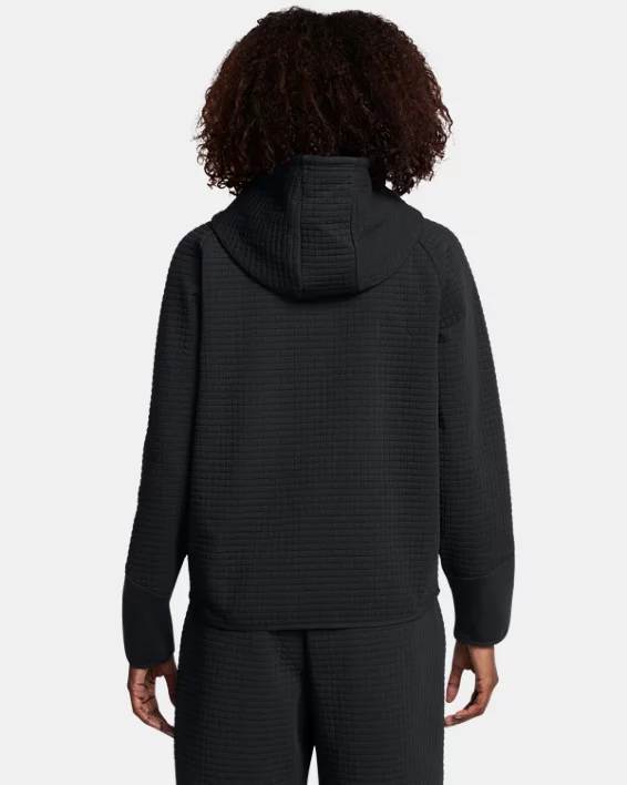 Under Armour Sudadera Con Cremallera Completa UA Unstoppable Fleece Grid Para Mujer  