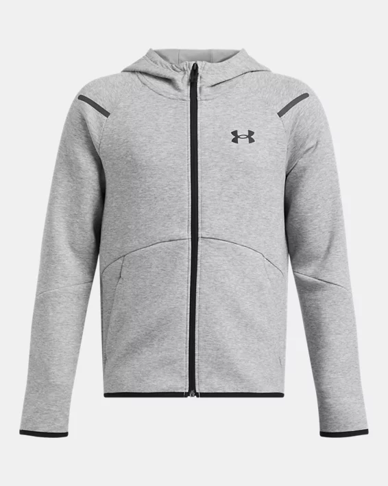 Under Armour Sudadera con cremallera completa UA Unstoppable Fleece para niño  