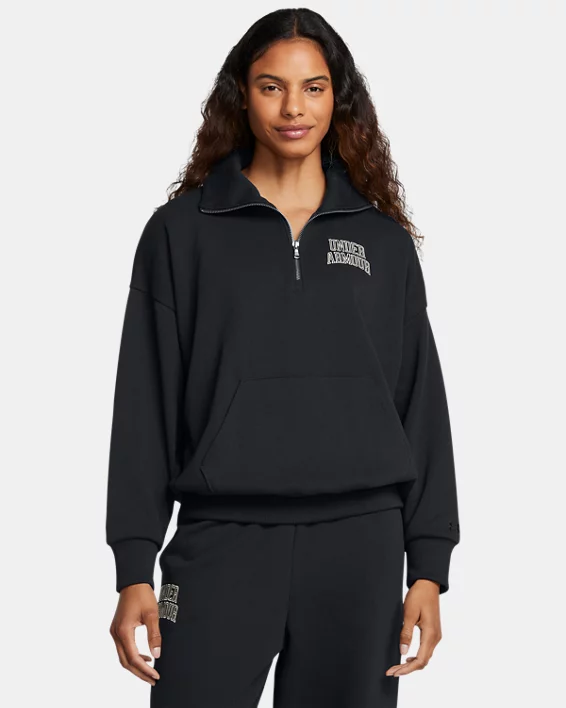 Under Armour Sudadera con cremallera de ¼ UA Icon Heavyweight Terry  