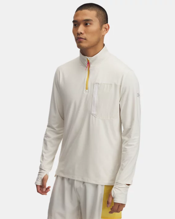 Under Armour Sudadera con cremallera de ¼ UA Launch Trail para hombre  