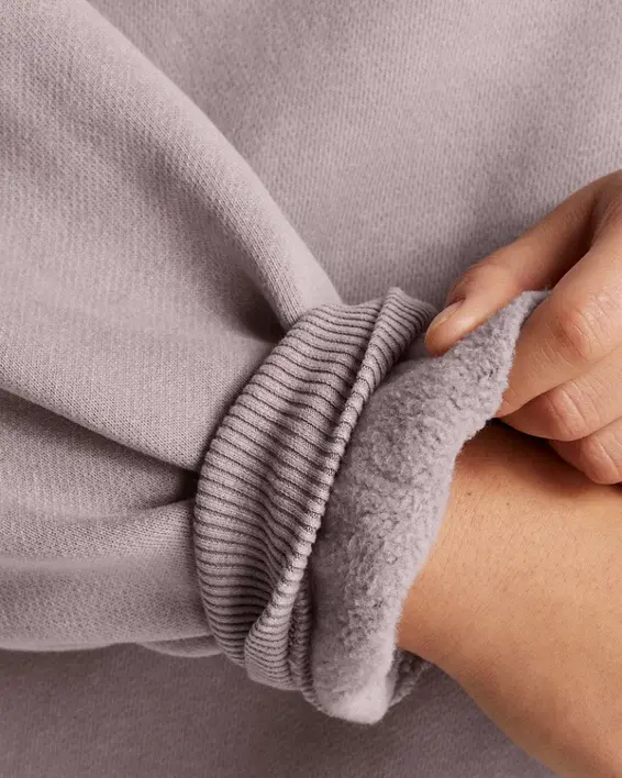 Under Armour Sudadera Con Cuello Redondo UA Icon Heavyweight Fleece Oversized Para Mujer  