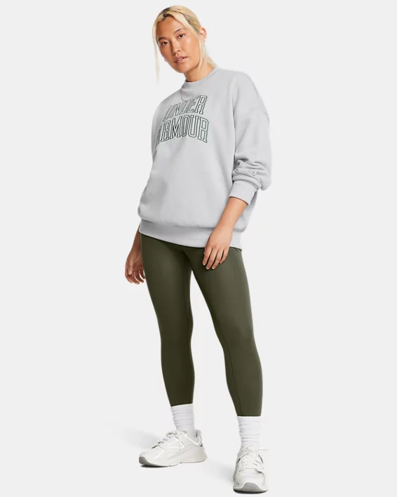 Under Armour Sudadera Con Cuello Redondo UA Icon Heavyweight Terry Oversized Para Mujer  
