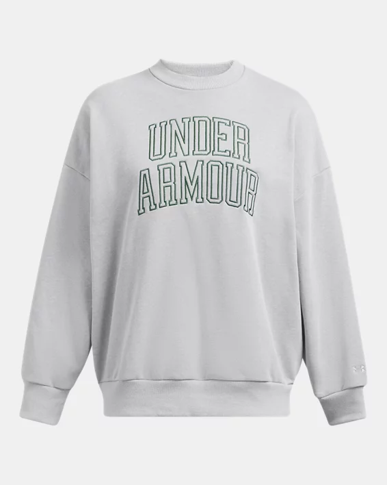 Under Armour Sudadera Con Cuello Redondo UA Icon Heavyweight Terry Oversized Para Mujer  