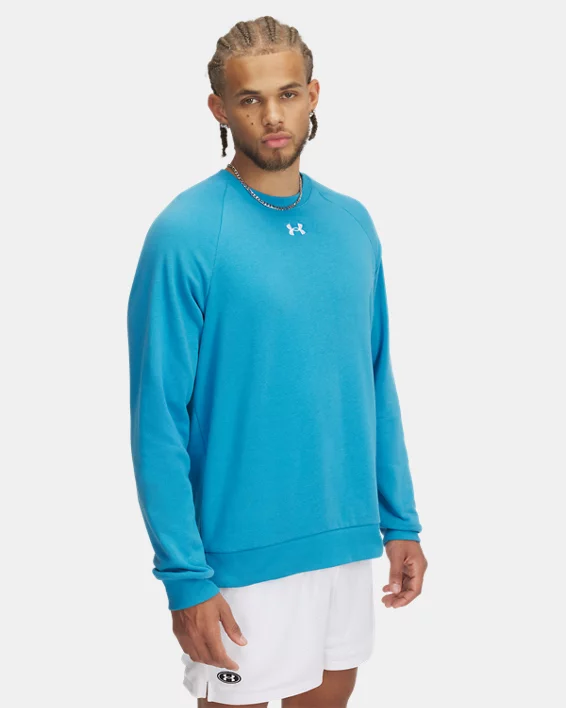 Under Armour Sudadera con cuello redondo UA Rival Fleece para hombre  
