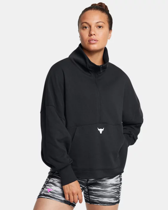 Under Armour Sudadera con media cremallera Project Rock para mujer  