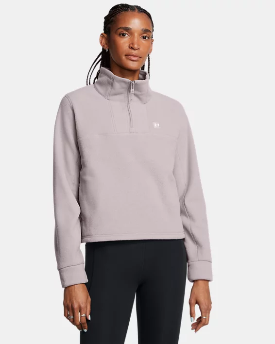 Under Armour Sudadera con media cremallera UA Expanse Fleece para mujer  