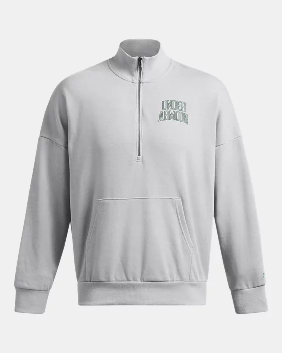 Under Armour Sudadera Con Media Cremallera UA Icon Heavyweight Terry Oversized Para Hombre  