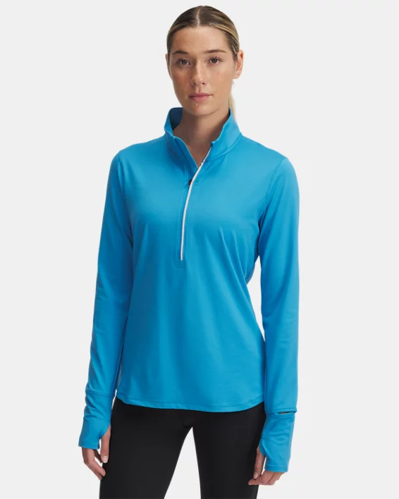 Under Armour Sudadera con media cremallera UA Qualifier Run para mujer  