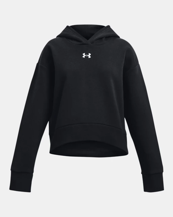 Under Armour Sudadera corta con capucha UA Rival Fleece para niña  