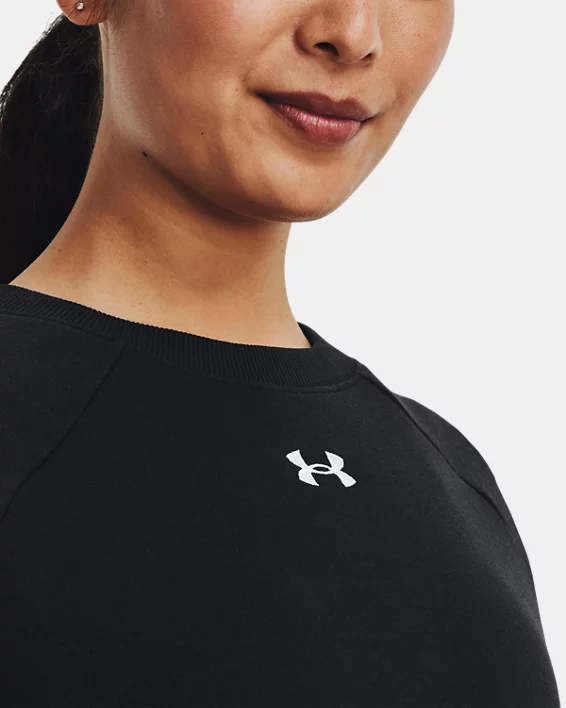 Under Armour Sudadera De Cuello Redondo UA Rival Fleece Para Mujer  