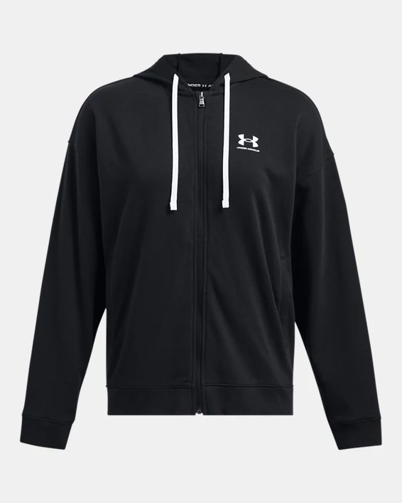 Under Armour Sudadera Oversize Con Capucha Y Cremallera Completa UA Rival Terry Para Mujer  