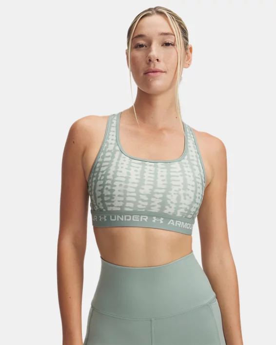 Under Armour Sujetador deportivo Armour® Mid Crossback Printed para mujer  