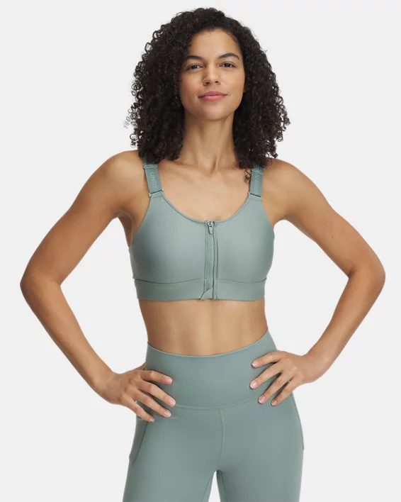 Under Armour Sujetador deportivo con cremallera UA Infinity 2.0 High para mujer  