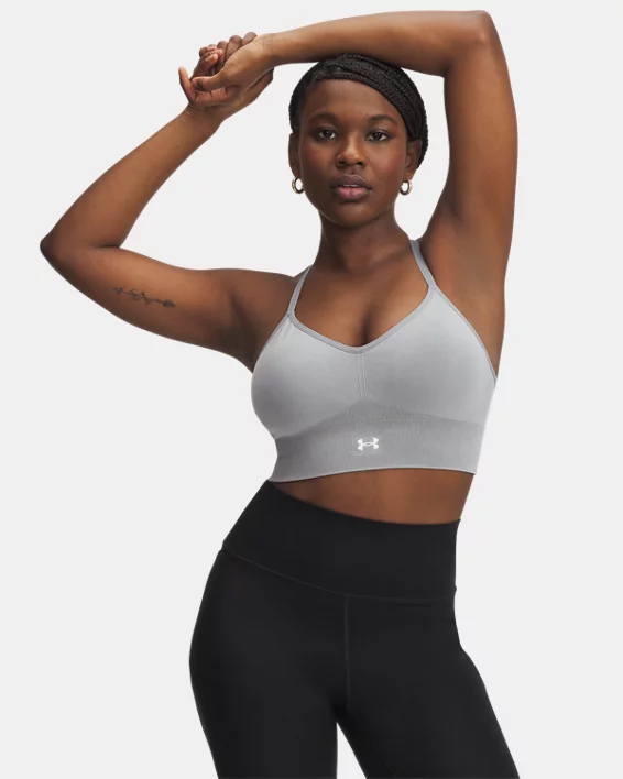 Under Armour Sujetador Deportivo De Sujeción Baja Sin Costuras Y De Efecto Lavado UA Vanish Para Mujer  