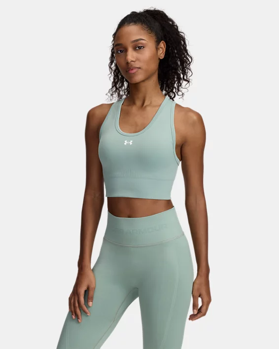 Under Armour Sujetador deportivo de sujeción media UA Vanish Seamless para mujer  