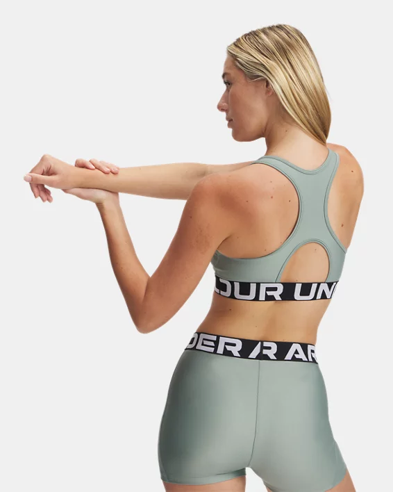 Under Armour Sujetador Deportivo HeatGear® Armour Mid Branded Para Mujer  