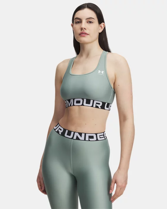 Under Armour Sujetador Deportivo HeatGear® Armour Mid Branded Para Mujer  