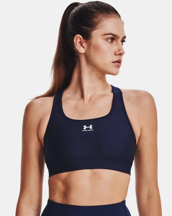 Under Armour Sujetador deportivo sin relleno HeatGear® Mid para mujer  