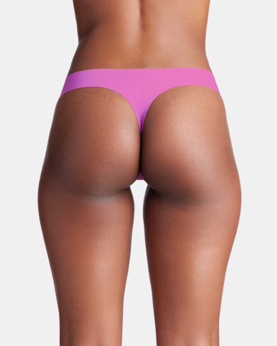 Under Armour Tanga Invisible UA Pure Stretch Para Mujer - Paquete De 3  