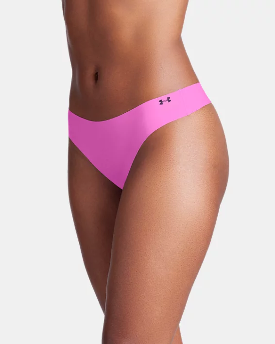 Under Armour Tanga Invisible UA Pure Stretch Para Mujer - Paquete De 3  