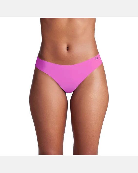Under Armour Tanga invisible UA Pure Stretch para mujer - Paquete de 3  