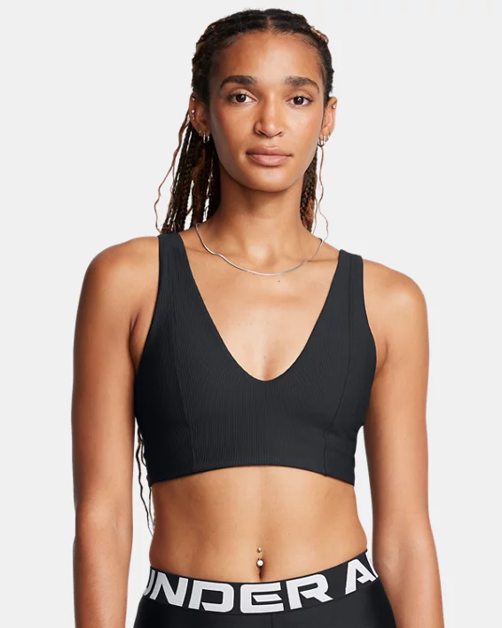 Under Armour Top bralette acanalado UA Meridian para mujer  