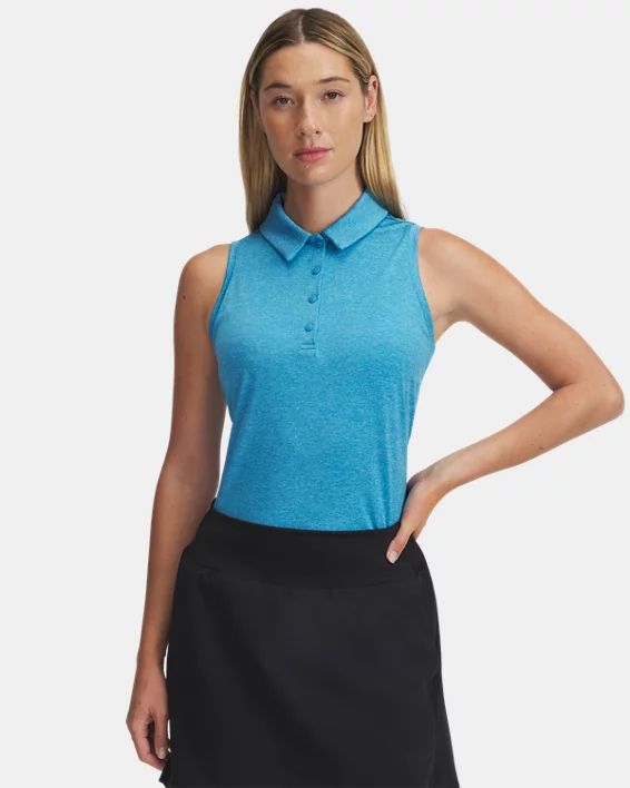 Under Armour Polo sin mangas UA Playoff para mujer  