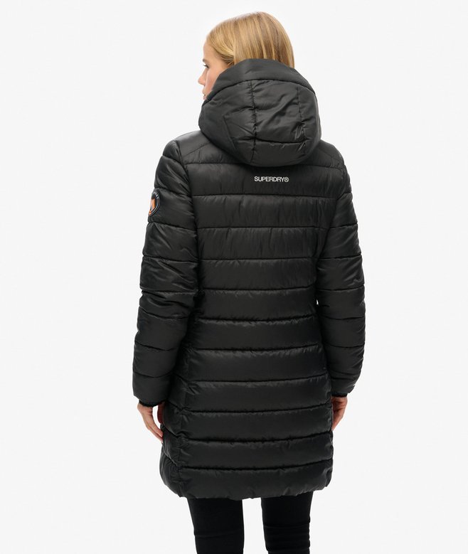 Superdry Abrigo Acolchado De Largo Medio Con Capucha Fuji