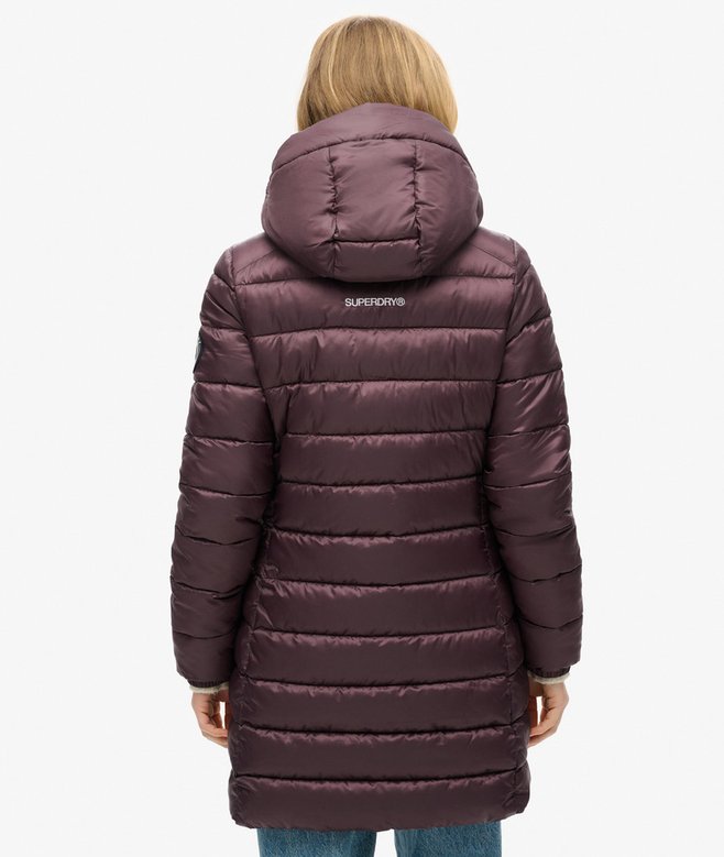 Superdry Abrigo Acolchado De Largo Medio Con Capucha Fuji