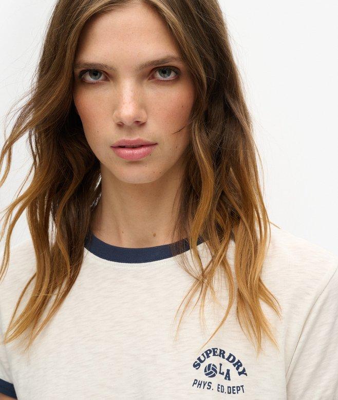 Superdry Athletic Essentials Beach Graphic Ringer T-Shirt